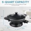 image:imageAroma Housewares AEW307 Electric Wok 5 Qt Black