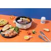 image:imageAroma Stainless Steel Hot Pot Silver ASP600 5 quart2in1