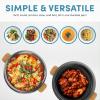 image:imageAroma Stainless Steel Hot Pot Silver ASP600 5 quart2in1