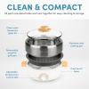 image:imageAroma Stainless Steel Hot Pot Silver ASP600 5 quart2in1