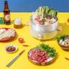 image:imageAroma Stainless Steel Hot Pot Silver ASP600 5 quart2in1