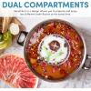 image:imageAroma Stainless Steel Hot Pot Silver ASP600 5 quartSichuan Style