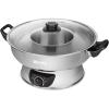 image:imageAroma Stainless Steel Hot Pot Silver ASP600 5 quartSichuan Style