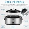 image:imageAROMA 22Qt Roaster Oven with self basting lid stainless steelRoaster Oven