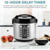 image:imageAROMA Digital Rice Cooker 4Cup Uncooked  8Cup Cooked Steamer Grain Cooker Multicooker 2 Qt Stainless Steel Exterior ARC914SBDProfessional 10 Cup Uncooked  20 Cup Cooked