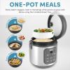 image:imageAROMA Digital Rice Cooker 4Cup Uncooked  8Cup Cooked Steamer Grain Cooker Multicooker 2 Qt Stainless Steel Exterior ARC914SBDProfessional 4 Cup Uncooked  8 Cup Cooked