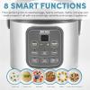 image:imageAROMA Digital Rice Cooker 4Cup Uncooked  8Cup Cooked Steamer Grain Cooker Multicooker 2 Qt Stainless Steel Exterior ARC914SBDProfessional 4 Cup Uncooked  8 Cup Cooked