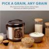 image:imageAROMA Professional Digital Rice Cooker Multicooker 4Cup Uncooked  8Cup Cooked Steamer Slow Cooker Oatmeal Cooker STS Auto Keep Warm 2 Qt Stainless Steel Exterior ARC954SBD4Cup Uncooked rice