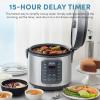 image:imageAROMA Professional Digital Rice Cooker Multicooker 4Cup Uncooked  8Cup Cooked Steamer Slow Cooker Oatmeal Cooker STS Auto Keep Warm 2 Qt Stainless Steel Exterior ARC954SBD10 Cup Uncooked  20 Cup Cooked