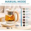 image:imageAROMA Professional Infusion Glass Electric Tea Kettle with Temperature Control and 10 Preset Modes 6 Cups 15 Liters