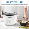 image:imageAROMA Rice Cooker 8Cup 16Cup ARC368NG amp Aroma 6cup 15 Qt One Touch Rice Cooker ARC363NGRice Cooker  Rice Cooker  White