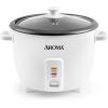 image:imageAROMA Rice Cooker 8Cup 16Cup ARC368NG amp Aroma 6cup 15 Qt One Touch Rice Cooker ARC363NGRice Cooker  Rice Cooker  White