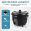 image:imageAroma Housewares 15Qt Rice amp Grain Cooker ARC363NGBBlack6Cup Cooked  3Cup UncookedBlack