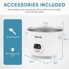 image:imageAroma Housewares 15Qt Rice amp Grain Cooker ARC363NGBBlack6Cup Cooked  3Cup UncookedWhite