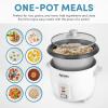image:imageAroma Housewares 5Quart Electric Wok with Tempered Glass Lid Steaming Rack Chopsticks Tempura Rack and Aroma 6Cup Rice Cooker