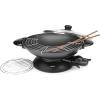 image:imageAroma Housewares 5Quart Electric Wok with Tempered Glass Lid Steaming Rack Chopsticks Tempura Rack and Aroma 6Cup Rice Cooker