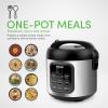 image:imageAroma Housewares ARC994SB Rice amp Grain Cooker Slow Cook Steam Oatmeal Risotto 8cup cooked4cup uncooked2Qt Stainless Steel amp Aroma 6cup 15 Qt One Touch Rice Cooker White 15 Qt