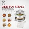 image:imageAroma Housewares Aroma 6cup cooked 15 Qt One Touch Rice Cooker White ARC363NG amp 4Cup Cooked  1Qt Rice amp Grain Cooker with Automatic Warm Mode SteamerModern