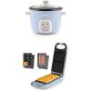 image:imageAROMA Housewares Mini Rice amp Grain Cooker and Waffle Maker Bundle  Cook Rice Grains and Make Waffles Paninis and Donuts  Includes 4Cup Cooked Rice Cooker and 3in1 Swap amp Flip Waffle Maker