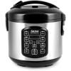 image:imageAROMA Professional Digital Rice Cooker Multicooker 4Cup Uncooked  8Cup Cooked Steamer Slow Cooker Oatmeal Cooker STS Auto Keep Warm 2 Qt Stainless Steel Exterior ARC954SBD4Cup Uncooked rice
