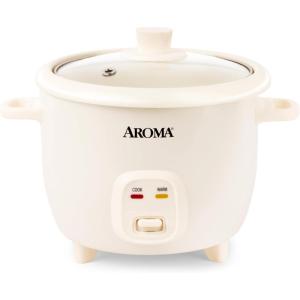 image:imageAROMA CoreCoat PotStyle Rice Cooker with OneTouch Control and NonStick Ceramic Coating 6 Cups Cooked 3 Cups Uncooked