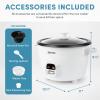 image:imageAROMA 6Cup Cooked  15Qt Bonded Granite Rice amp Grain Cooker ARC863NG20Cup Cooked