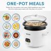 image:imageAROMA 6Cup Cooked  15Qt Bonded Granite Rice amp Grain Cooker ARC863NG6Cup Cooked