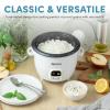 image:imageAROMA 6Cup Cooked  15Qt Bonded Granite Rice amp Grain Cooker ARC863NG6Cup Cooked