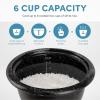 image:imageAROMA 6Cup Cooked  15Qt Bonded Granite Rice amp Grain Cooker ARC863NG6Cup Cooked