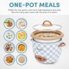 image:imageAROMA 6Cup Cooked OneTouch Pot Style Rice Cooker with CoreCoat PFASFree Nonstick Ceramic Surface 15 QuartsChecker