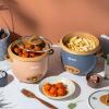 image:imageAROMA 6Cup Cooked OneTouch Pot Style Rice Cooker with CoreCoat PFASFree Nonstick Ceramic Surface 15 QuartsGray