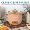 image:imageAROMA 6Cup Cooked OneTouch Pot Style Rice Cooker with CoreCoat PFASFree Nonstick Ceramic Surface 15 QuartsTerracotta