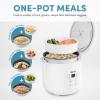 image:imageAROMA 8Cup Cooked  2 Qt Digital Rice amp Grain Multicooker Durable Nonstick Inner Pot Oatmeal Steam White amp Brown Rice Keep Warm4 Cup Uncooked