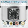 image:imageAROMA 8Cup Cooked  2 Qt Digital Rice amp Grain Multicooker Durable Nonstick Inner Pot Oatmeal Steam White amp Brown Rice Keep WarmClassic 4 Cup Uncooked