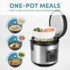 image:imageAROMA 8Cup Cooked  2 Qt Digital Rice amp Grain Multicooker Durable Nonstick Inner Pot Oatmeal Steam White amp Brown Rice Keep WarmClassic 4 Cup Uncooked