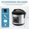 image:imageAROMA 8Cup Cooked  2 Qt Digital Rice amp Grain Multicooker Durable Nonstick Inner Pot Oatmeal Steam White amp Brown Rice Keep WarmClassic 4 Cup Uncooked