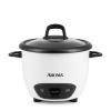 image:imageAROMA 6Cup Cooked OneTouch Pot Style Rice Cooker with CoreCoat PFASFree Nonstick Ceramic Surface 15 QuartsWhite