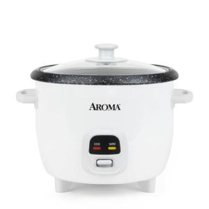 image:imageAROMA 6Cup Cooked  15Qt Bonded Granite Rice amp Grain Cooker ARC863NG6Cup Cooked