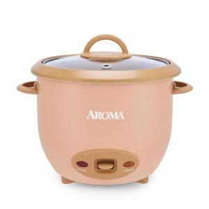 image:imageAROMA 6Cup Cooked OneTouch Pot Style Rice Cooker with CoreCoat PFASFree Nonstick Ceramic Surface 15 QuartsTerracotta