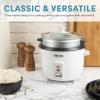 image:imageAroma 6Cup Rice Cooker And Food Steamer White