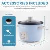 image:imageAroma Housewares 4Cups Cooked  1Qt Rice amp Grain Cooker ARC302NG WhiteBlue