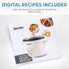 image:imageAroma Housewares 4Cups Cooked  1Qt Rice amp Grain Cooker ARC302NG WhiteBlue