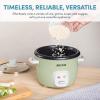 image:imageAroma Housewares 4Cups Cooked  1Qt Rice amp Grain Cooker ARC302NG WhiteLight Green