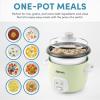 image:imageAroma Housewares 4Cups Cooked  1Qt Rice amp Grain Cooker ARC302NG WhiteLight Green