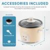 image:imageAroma Housewares 4Cups Cooked  1Qt Rice amp Grain Cooker ARC302NG WhiteMilk Tea