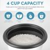 image:imageAroma Housewares 4Cups Cooked  1Qt Rice amp Grain Cooker ARC302NG WhiteMilk Tea
