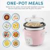 image:imageAroma Housewares 4Cups Cooked  1Qt Rice amp Grain Cooker ARC302NG WhitePink