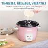 image:imageAroma Housewares 4Cups Cooked  1Qt Rice amp Grain Cooker ARC302NG WhitePink