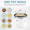 image:imageAroma Housewares 4Cups Cooked  1Qt Rice amp Grain Cooker ARC302NG WhiteWhite
