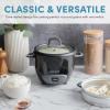 image:imageAroma Housewares ARC7431NGR 6Cup Cooked 3Cup UNCOOKED Pot Style Rice Cooker and Food SteamerRedBlack
